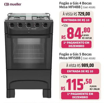 Deltasul Fogão a Gás 4 Bocas Mesa MF14BB Cod:43181 oferta