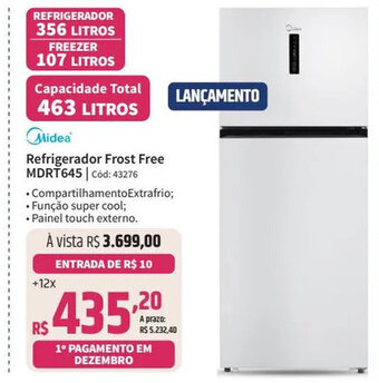 Deltasul Midea Refrigerador Frost Free MDRT645 Cód: 43276 oferta