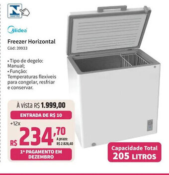 Deltasul Midea Freezer Horizontal oferta