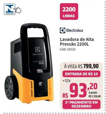 Deltasul Electrolux Lavadora de Alta Pressão 2200L Cód: 33122 oferta
