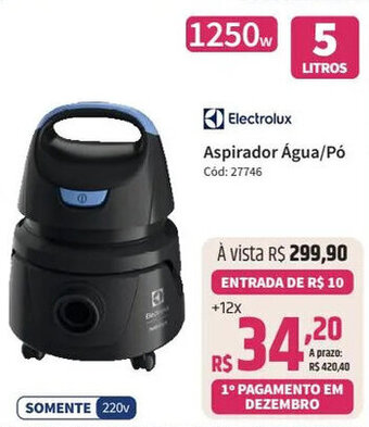 Deltasul Electrolux Aspirador Água/Pó oferta