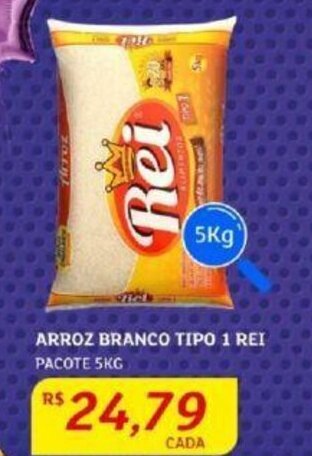 Assaí Atacadista ARROZ BRANCO TIPO 1 REI PACOTE 5KG oferta