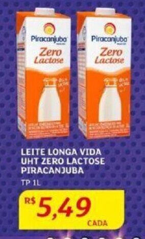 Assaí Atacadista LEITE LONGA VIDA UHT ZERO LACTOSE PIRACANJUBA oferta