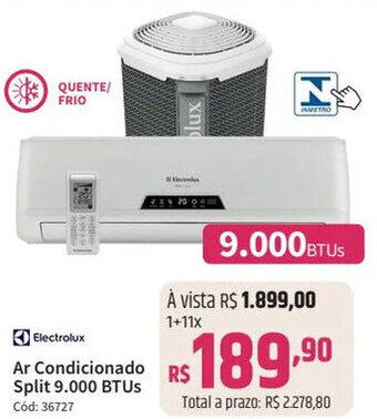Deltasul Electrolux Ar Condicionado Split 9.000 BTUs oferta