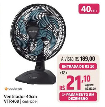 Deltasul Cadence Ventilador 40cm VTR409 Cód: 42044 oferta