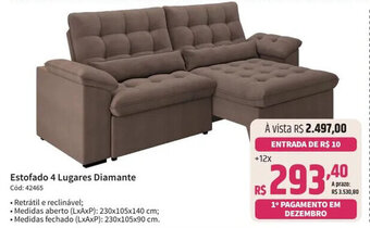 Deltasul Estofado 4 Lugares Diamante oferta