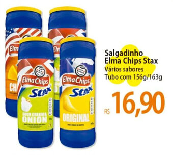 Atacadão Salgadinho Elma Chips Stax Vários sabores Tubo com 156g/163g oferta