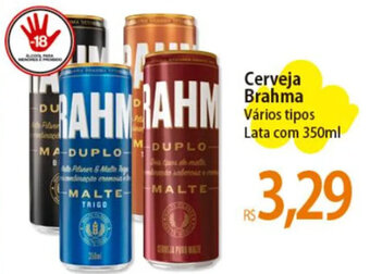 Atacadão Cerveja Brahma Vários tipos Lata com 350ml oferta