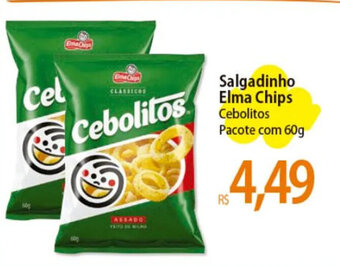 Atacadão Salgadinho Elma Chips Cebolitos Pacote com 60g oferta