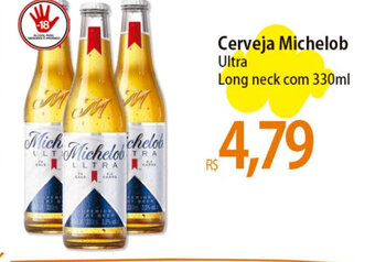 Cerveja Michelob Ultra Long neck com 330ml