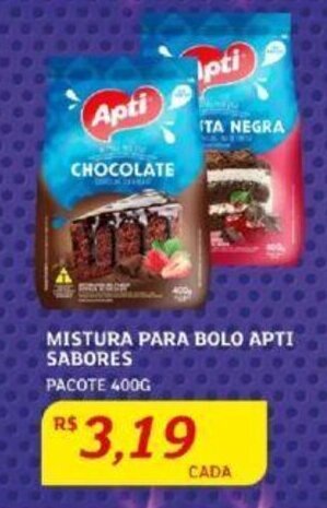Assaí Atacadista MISTURA PARA BOLO APTI SABORES PACOTE 400G oferta