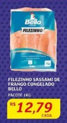 Assaí Atacadista FILEZINHO SASSAMI DE FRANGO CONGELADO BELLO PACOTE 1KG oferta