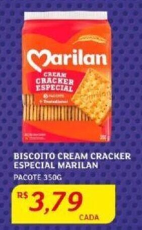 Assaí Atacadista BISCOITO CREAM CRACKER ESPECIAL MARILAN PACOTE 350G oferta