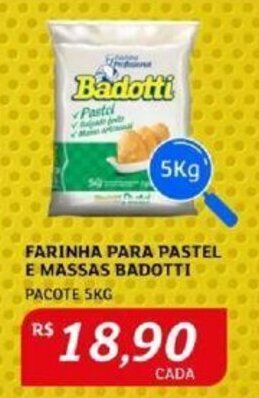 FARINHA PARA PASTEL E MASSAS BADOTTI PACOTE 5KG