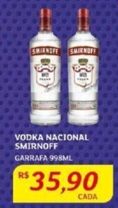 Assaí Atacadista VODKA NACIONAL SMIRNOFF GARRAFA 998ML oferta