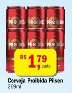 Ultrabox Cerveja Proibida Pilsen 269ml oferta