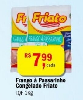 Ultrabox Frango à Passarinho Congelado Friato IQF 1Kg oferta