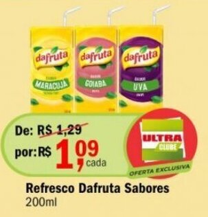 Ultrabox Refresco Dafruta Sabores 200ml oferta