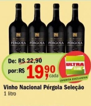 Ultrabox Vinho Nacional Pérgola Seleção oferta