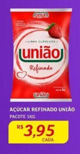 Assaí Atacadista AÇÚCAR REFINADO UNIÃO PACOTE 1KG oferta