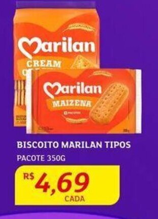 Assaí Atacadista BISCOITO MARILAN TIPOS PACOTE 350G oferta