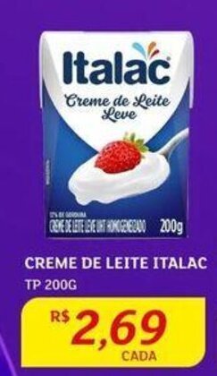 Assaí Atacadista CREME DE LEITE ITALAC TP 200G oferta