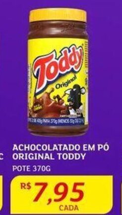 Assaí Atacadista ACHOCOLATADO EM PÓ ORIGINAL TODDY POTE 370G oferta