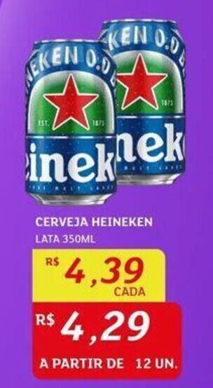 Assaí Atacadista CERVEJA HEINEKEN LATA 350ML oferta