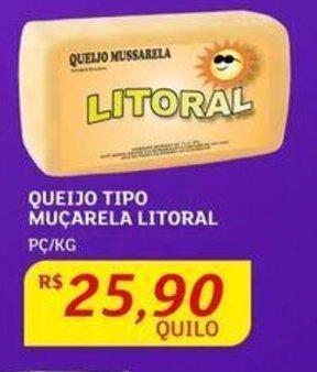 Assaí Atacadista QUEIJO TIPO MUÇARELA LITORAL PC/KG oferta