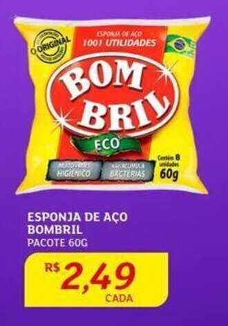 Assaí Atacadista ESPONJA DE AÇO BOMBRIL PACOTE 60G oferta
