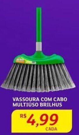Assaí Atacadista VASSOURA COM CABO MULTIÚSO BRILHUS oferta