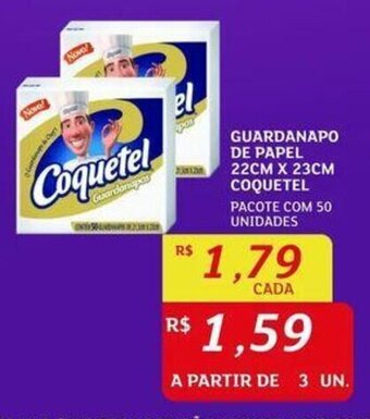 Assaí Atacadista GUARDANAPO DE PAPEL 22CM X 23CM COQUETEL PACOTE COM 50 UNIDADES oferta