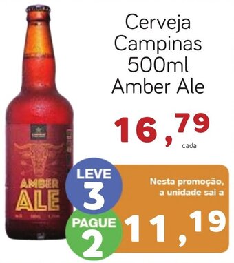 Supermercado Dalben Cerveja Campinas 500ml Amber Ale oferta
