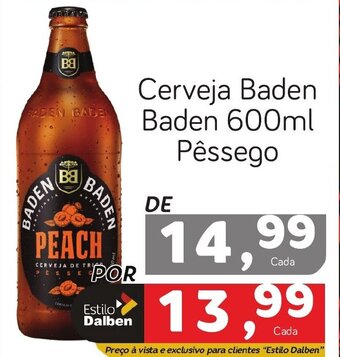 Cerveja Baden Baden 600ml Pêssego