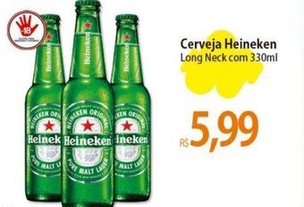 Atacadão Cerveja Heineken Long Neck com 330ml oferta