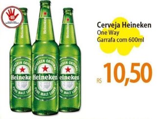 Atacadão Cerveja Heineken One Way Garrafa com 600ml oferta