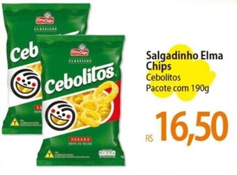 Atacadão Salgadinho Elma Chips Cebolitos Pacote com 190g oferta