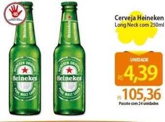 Atacadão Cerveja Heineken Long Neck com 250ml oferta