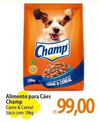 Atacadão Alimento para Cães Champ Carne & Cereal Saco com 18kg oferta