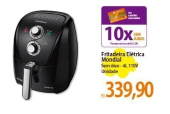 Atacadão Fritadeira Elétrica Mondial Sem óleo-4L 110V Unidade oferta