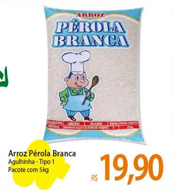 Atacadão Arroz Pérola Branca Agulhinha - Tipo 1 Pacote com 5kg oferta