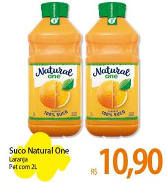 Atacadão Suco Natural One Laranja Pet com 2L oferta