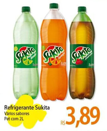 Atacadão Refrigerante Sukita Vários sabores Pet com 2L oferta