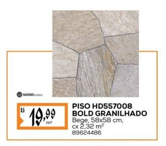 Obramax PISO HD557008 BOLD GRANILHADO Bege, 58x58 cm, cx 2,32 m² oferta
