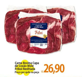 Atacadão Carne Bovina Capa de Coxão Mole Friboi Resfriada Preço por quilo na peça oferta