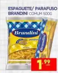 Novo Mix Espaguete Parafuso Brandini Comum 500g oferta