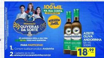 Novo Mix Azeite Oliva Andorinha 500ml oferta