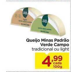 Carrefour Bairro Queijo Minas Padrão Verde Campo 100g oferta