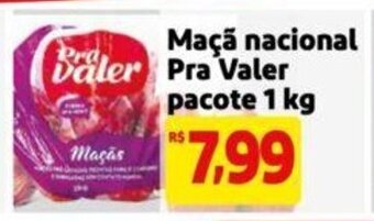 Extra Supermercado Maçã nacional Pra Valer pacote 1 kg oferta
