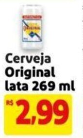Extra Supermercado Cerveja Original lata 269 ml oferta